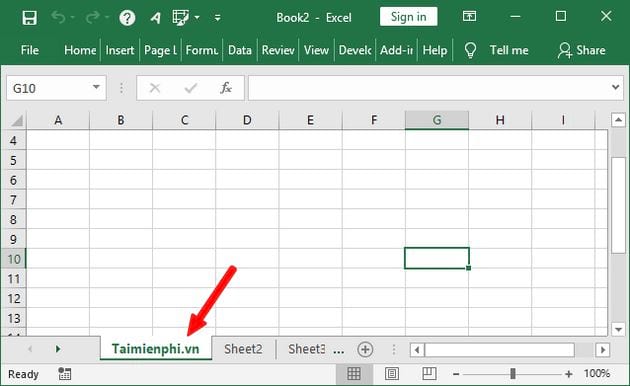 Excel không hiện Sheet